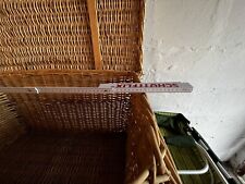 Rattan Wäschekorb -Truhe Wäschesammler (Honig, Quadratisch)