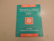Diagnostic manual Diag Werkstatthandbuch 1992-1995 Jeep Wrangler Grand Cherokee