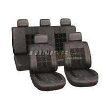 PREMIUM Kunstleder Sitzbezug Sitzbezüge Auto Sitz Karo SET für viele Fahrzeuge