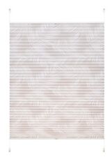 Klemm Plissee beidseitig verspannt "Lipno" Lichtschutz Creme farben ab 40 cm 