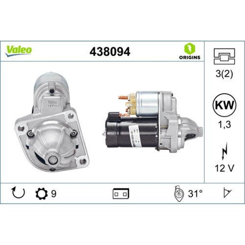 Starter valeo 438094 - valeo, bmw