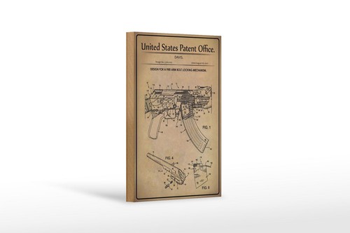 Holzschild patent 12x18 - holzschild, cm