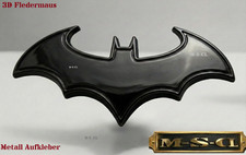 3D Fledermaus Metall Aufkleber