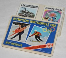 altes DDR Kartenspiel - Olympische Winterspiele 1968 - ASS Quartett