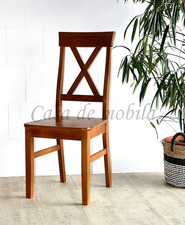 Küchenstuhl BERGEN 45x94x43cm bernsteinfarben lackiert Kiefer Holz stuhl Stühle