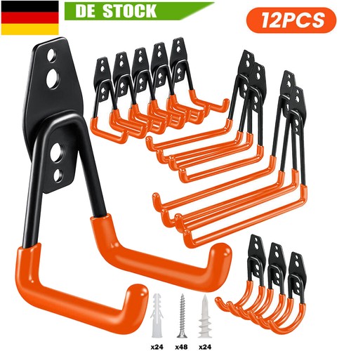 12x wandhaken garage haken - wandhaken,