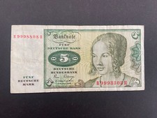 5 DM Schein von 1980 Serie B