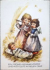 Lore Hummel - ENGEL musizieren für Christkind an Weihnachten - c1960