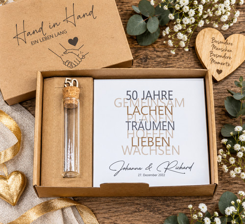 Geschenkset goldene hochzeit - hochzeit,