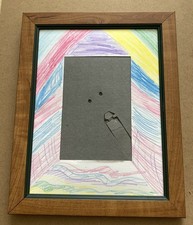 Holz Bilderrahmen. 28 x 22 cm. Gebraucht. Für Künstler und Bastler!!!