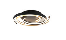 LED Deckenleuchte CAYA 58W dimmbar | 6800lm | 3 Lichtfarben | Messing & Schwarz