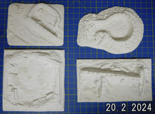 1:72 für Diorama: 4 verschiedene Defence Emplacements  unbemalt Stellung 4 Teile