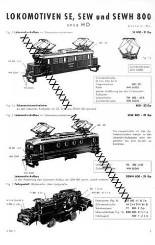 Märklin sew sewh 800 - se,,
