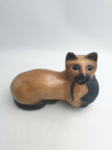 Vintage holz teak geschnitzt - vintage,