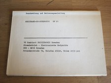 DDR Beschreibung Bedienungsanleitung Breitband-RC-Generator GF 21 Präcitronic 74