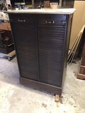 alter Rolladenschrank Notenschrank Büroschrank alle Schubladen 1930 ART DECO