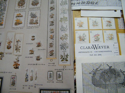 Kreuzstich stickbild pilze eva - pilze,