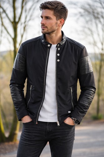 Diesel herren bikerjacke l - herren, gr.