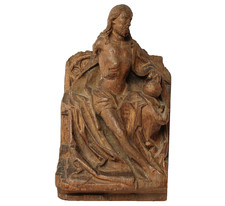 Holz Skulptur Figur Jesus