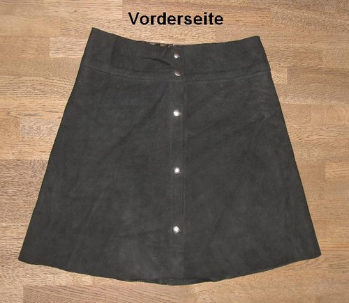 Kurzer velours lederrock - kurzer, velours-