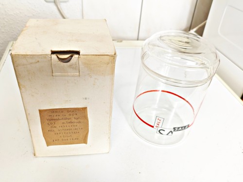 Jenaer glas glasdose salz - jenaer,