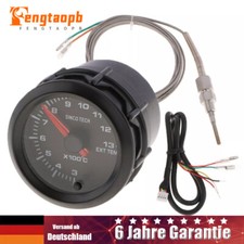 12V 52mm Digital Auto Abgastemperaturanzeige EGT Temperaturmesser LED mit Sensor