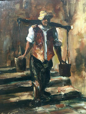 FRIEDRICH-KARL THAUER, / Müchen, Altes Original Ölgemälde, signiert