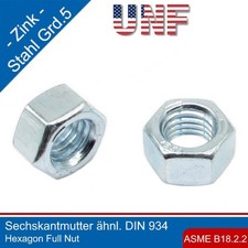 UNF Sechskantmutter ASME