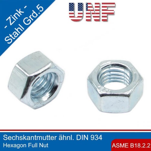Unf sechskantmutter asme - sechskantmutter,