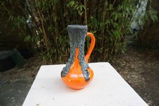 Vase Roth fat lava orange