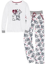 Pyjama mit flanellapplikation - mit,