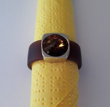 Ring braun/silber mit braunem