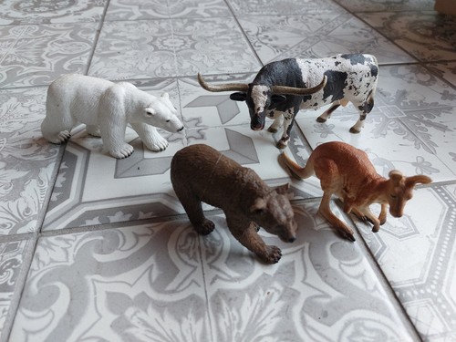 4xgroße schleich tiere - schleich, wild