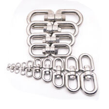 Doppelwirbel Schäkel Wirbelschäkel Edelstahl Wirbel Drehwirbel Auge-Auge M3-M28