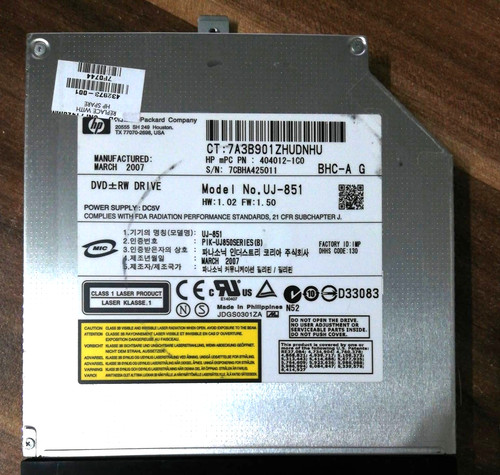 Panasonic 851 ide dvd - ide, dvd-rw