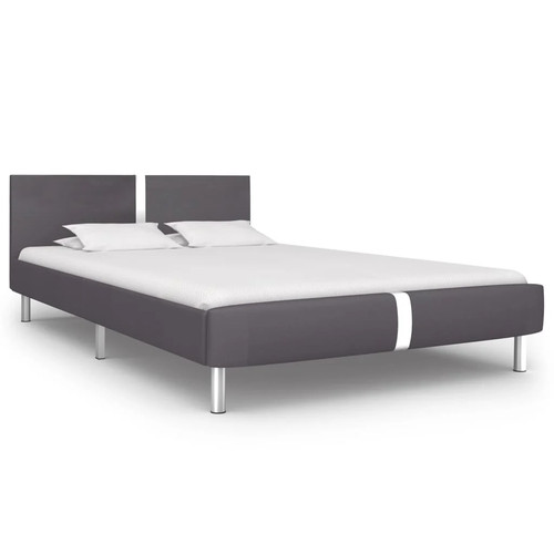 Vidaxl bettgestell grau - bettgestell,