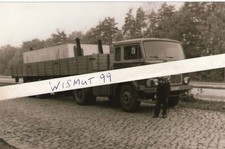 Oldtimer-Foto DDR VEB KVK Kraftverkehr Saalfeld LKW Jelcz Sattelzug