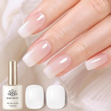 Born Pretty UV Gel Nagellack – Milchig Weiß Jelly Transparent