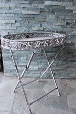 Beistelltisch Chic Antique, Blumentisch, Shabby chic, grau patiniert, Landhaus