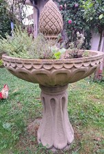 Zierbrunnen Garten aus Beton. Zweckentfremdet, 1,00m hoch, Durchmesser 0,65 m