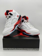 Nike Air Jordan 5 Retro OG Fire Red Black Tongue 2025 NEU EU 43 / US 9,5