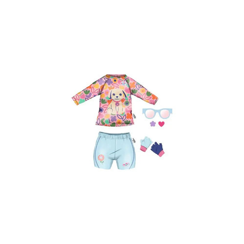 Baby born fahrrad outfit - fahrrad-outfit, 43cm