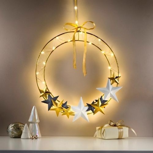Led deko ring sterne 30cm - deko,