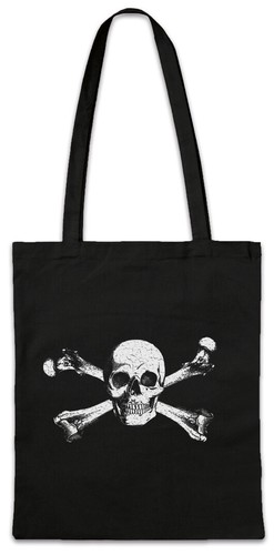 Skull crossbones stofftasche - skull,
