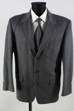 Paolo Negrato graues Tweed-Sakko Gr.48/S Wollmischung mit Kaschmir Top Zustand