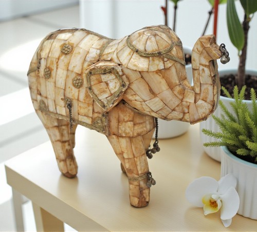 Antik holz elefant figur fein - elefant,