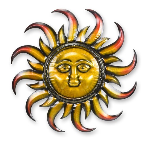 Wanddekoration sonne aus eisen - sonne,