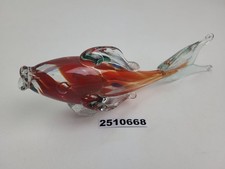 Dekofigur Fisch DDR Glas bunt handgeformt Briefbeschwerer #2510668