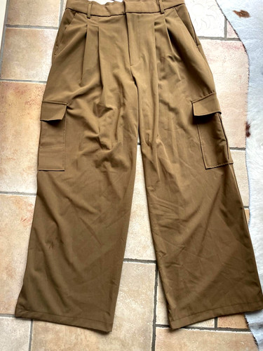 Zara hose bundfalten cargo - zara,