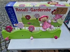 Selecta Rosali Garderobe – Kinder Wandgarderobe mit Fee & Blumen